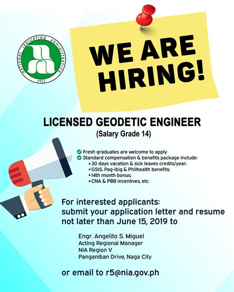 engineer b salary grade nia|Hiring of Geodetic Engineer .